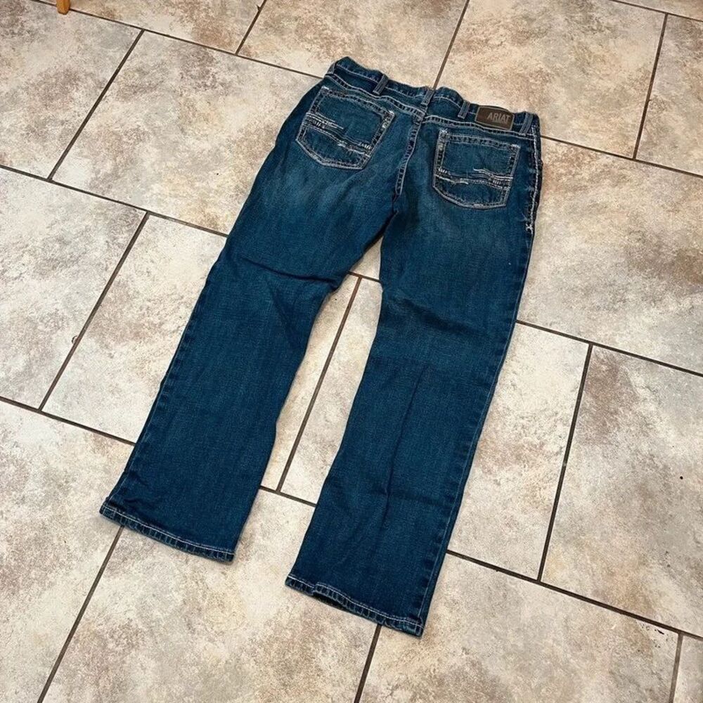Ariat M4 Relaxed Boot Cut Jeans 38x32 Dark Wash